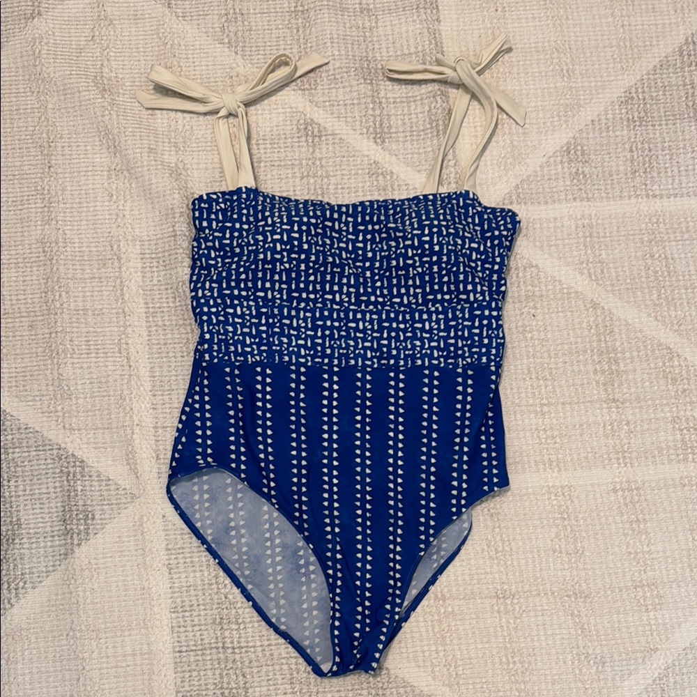 Summersalt Blue and White Swimsuit